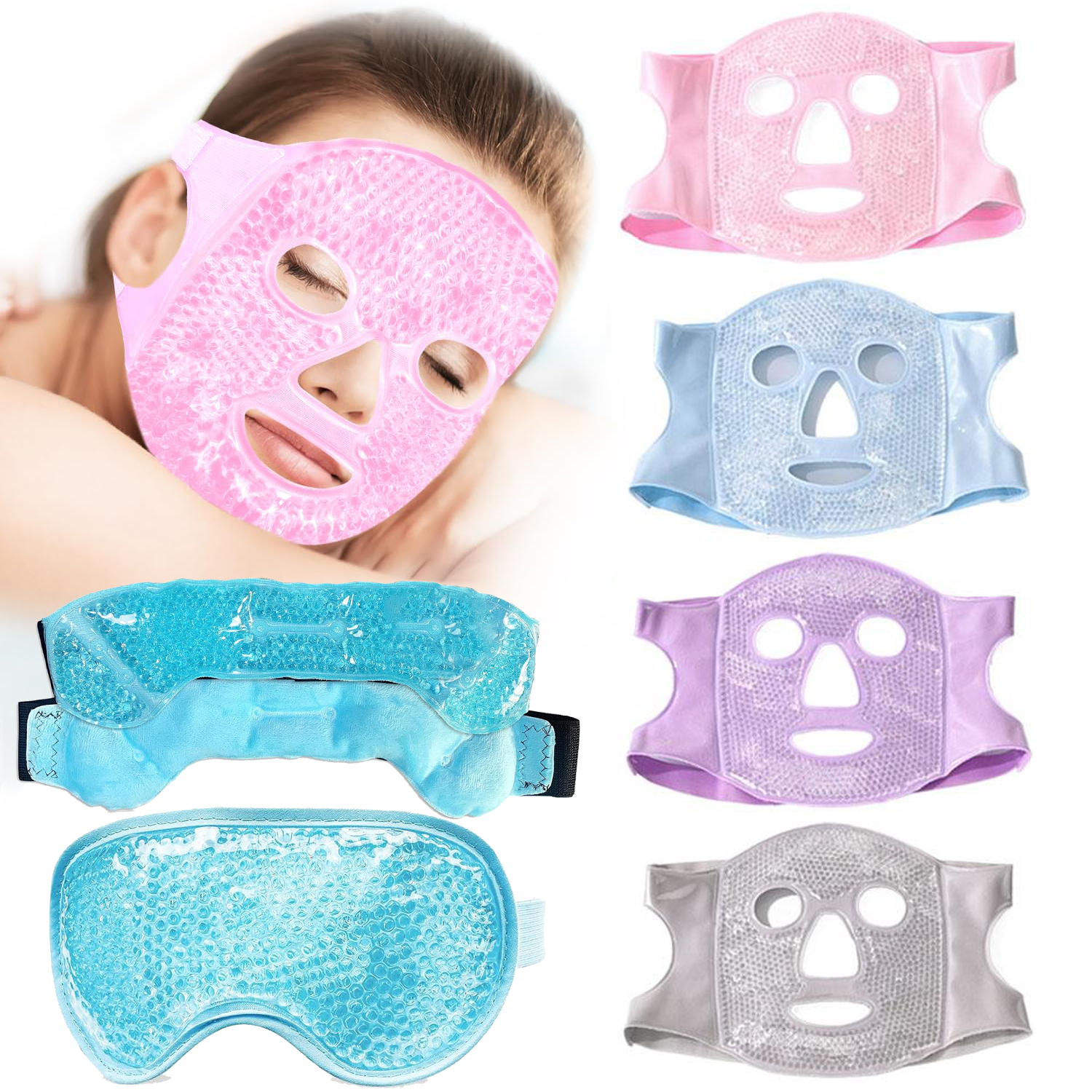 Cold Pack Ice Gel - Face Cooling Mask Gel Eye Mask