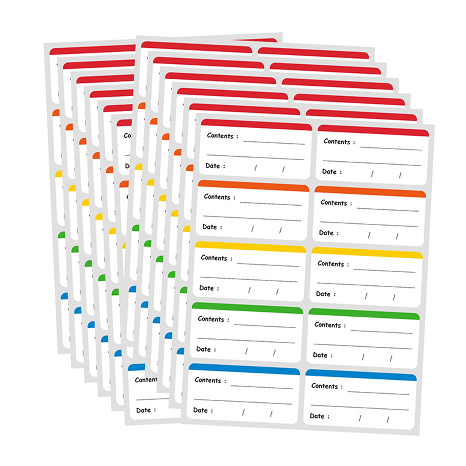 Food Storage Jar Labels - 100pcs 6*3cm Removable Freezer Labels Food