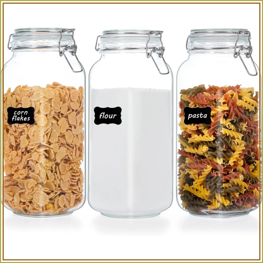 Food Storage With Glass Lids - 78oz Glass Food Storage Jars with