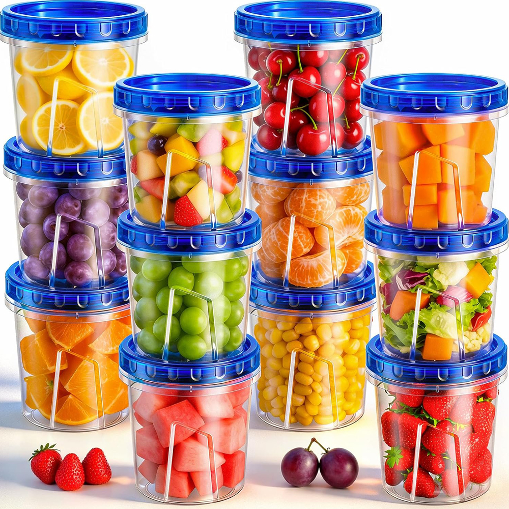 Food Storage Plastic Containers With Lids - Freezer Storage Containers Airtight Plastic Food