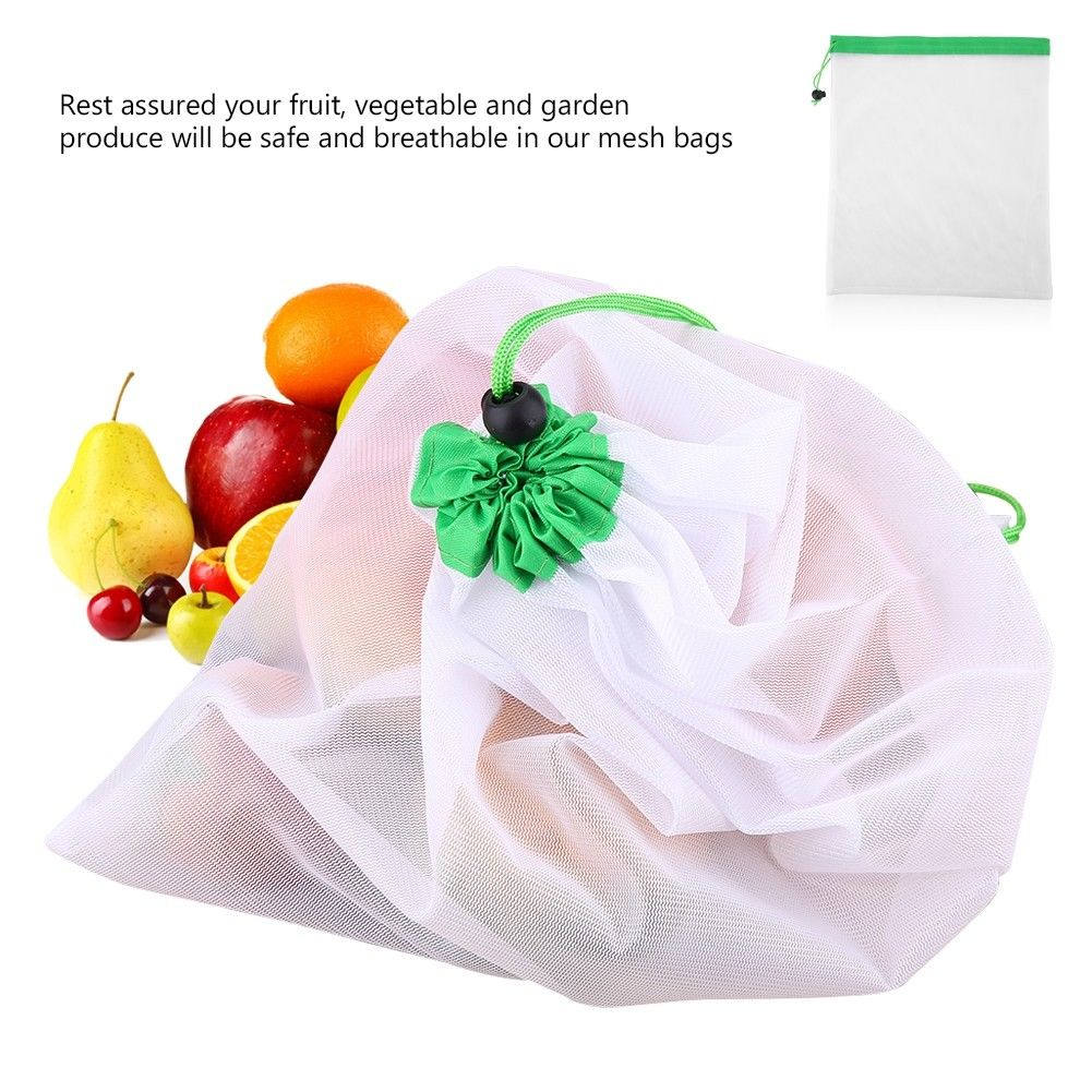 Produce Bag Reusable Mesh - 12Pcs Reusable Mesh Produce Bags 3