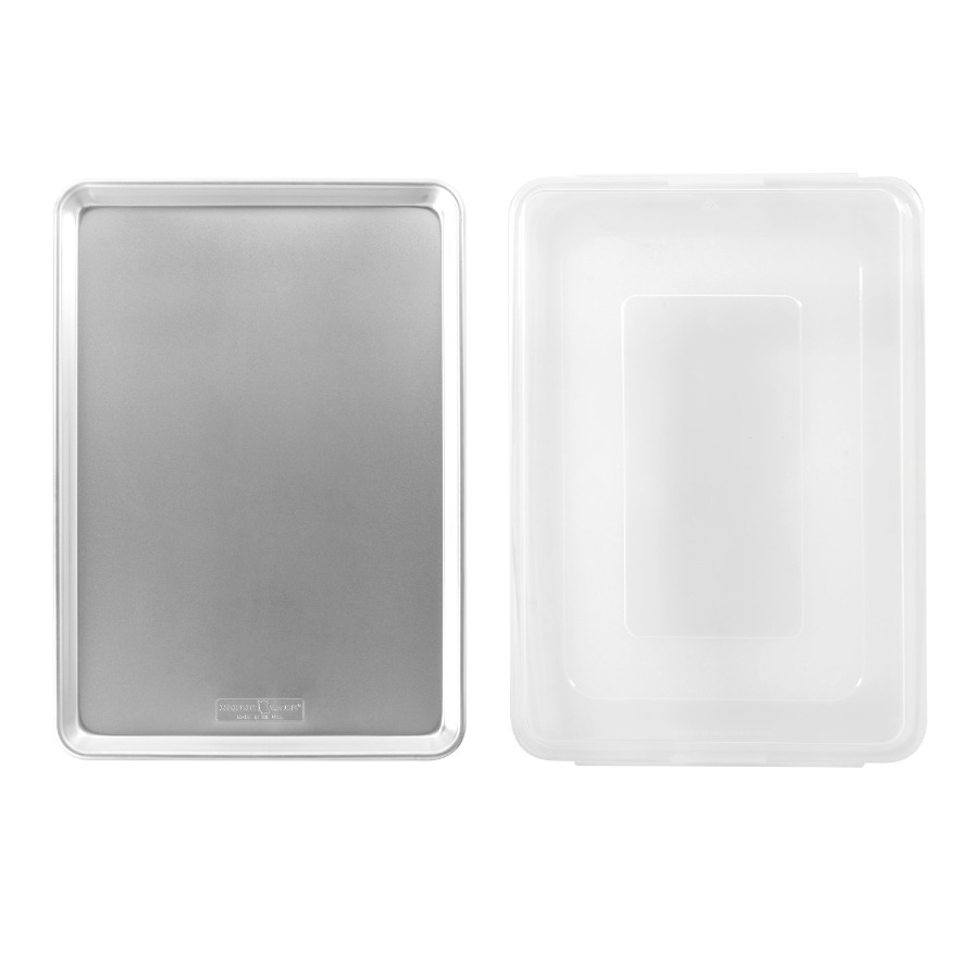 Food Storage Aluminum - Natural Aluminum Half Sheet with Lid