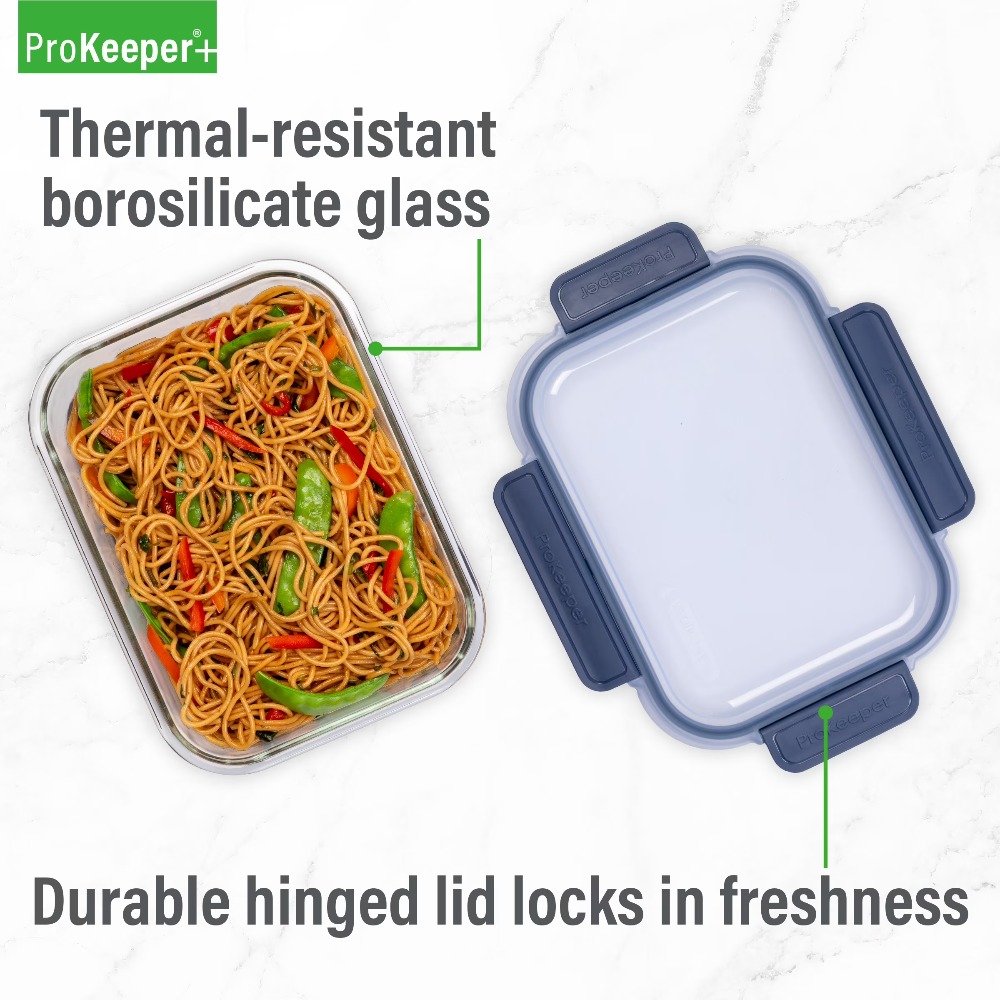 Best seller   Airtight Silicon - Glass Meal Prep Container บทวิจารณ์และราคา