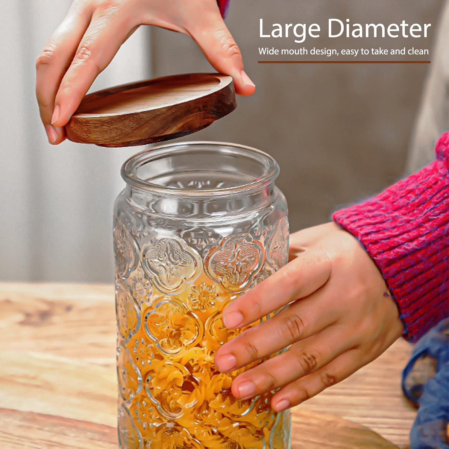 35oz/1000ml Glass Storage Jars - Food Storage Containers บทวิจารณ์และราคา