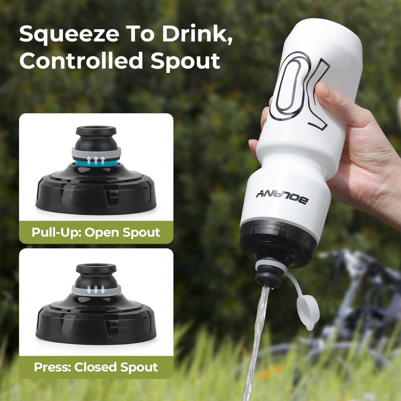BOLANY 750ML Sports Bottle 10t - Condiment Squeeze Bottle บทวิจารณ์และราคา