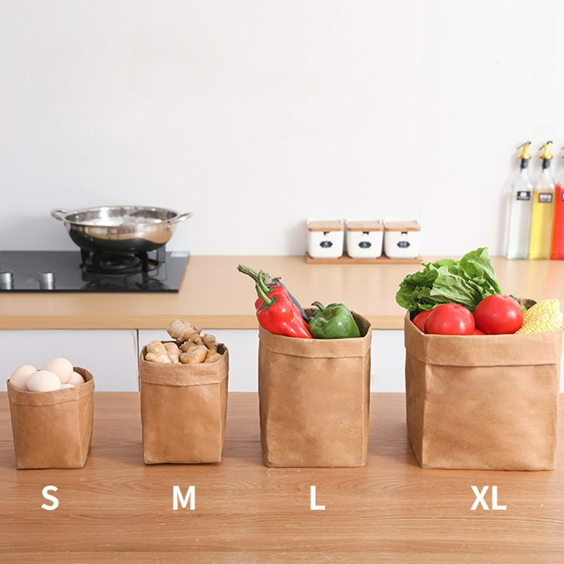 Kraft Paper Bag Washable Paper - Food Storage In Plants บทวิจารณ์และราคา