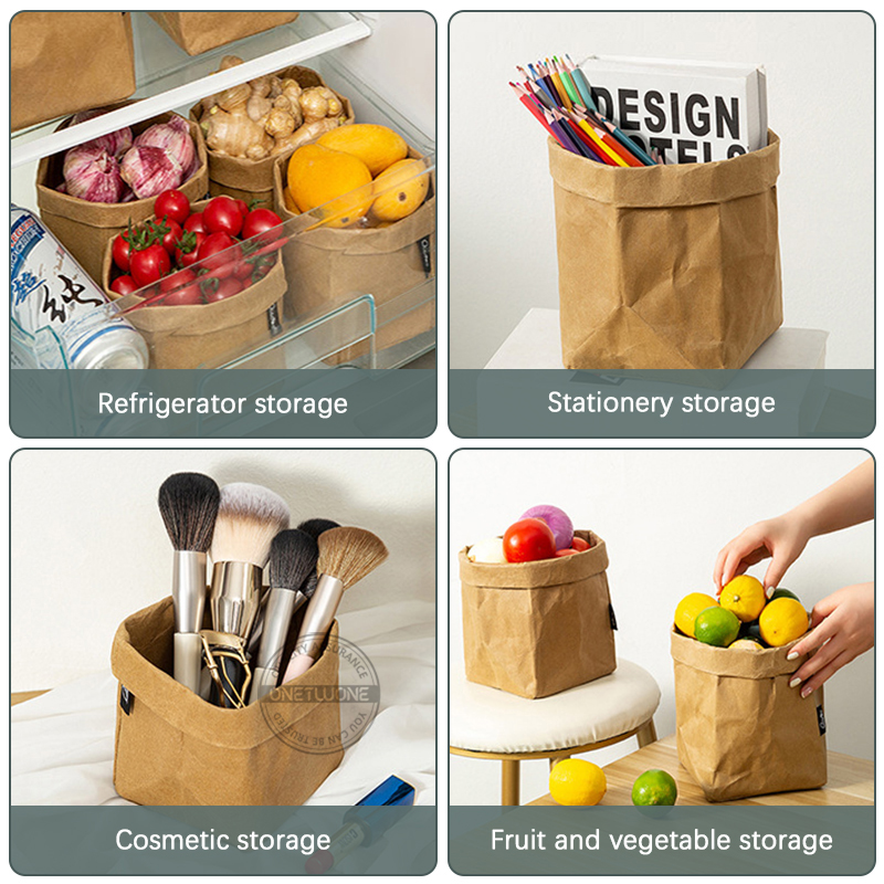 Kraft Paper Bag Washable Paper - Food Storage In Plants บทวิจารณ์และราคา