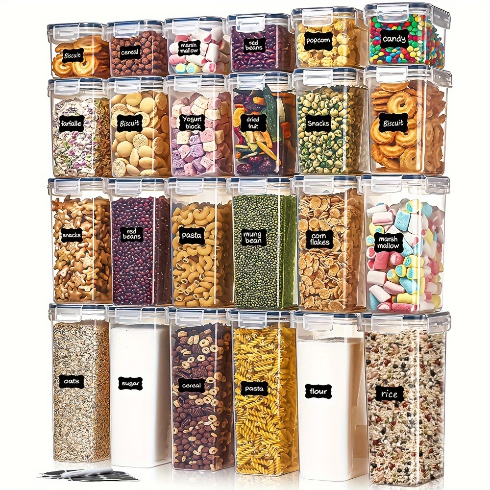 24Pcs Food Storage Containers  - Food Storage Plastic Containers With Lids บทวิจารณ์และราคา