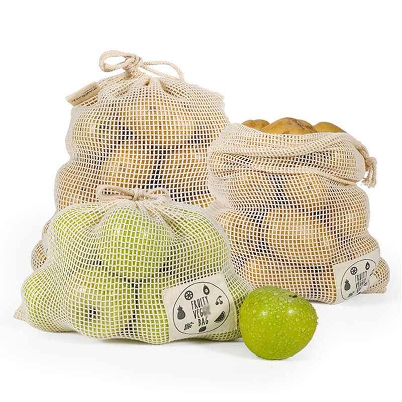 6/10 Packs Organic Cotton Reus - Produce Bag Reusable Mesh บทวิจารณ์และราคา