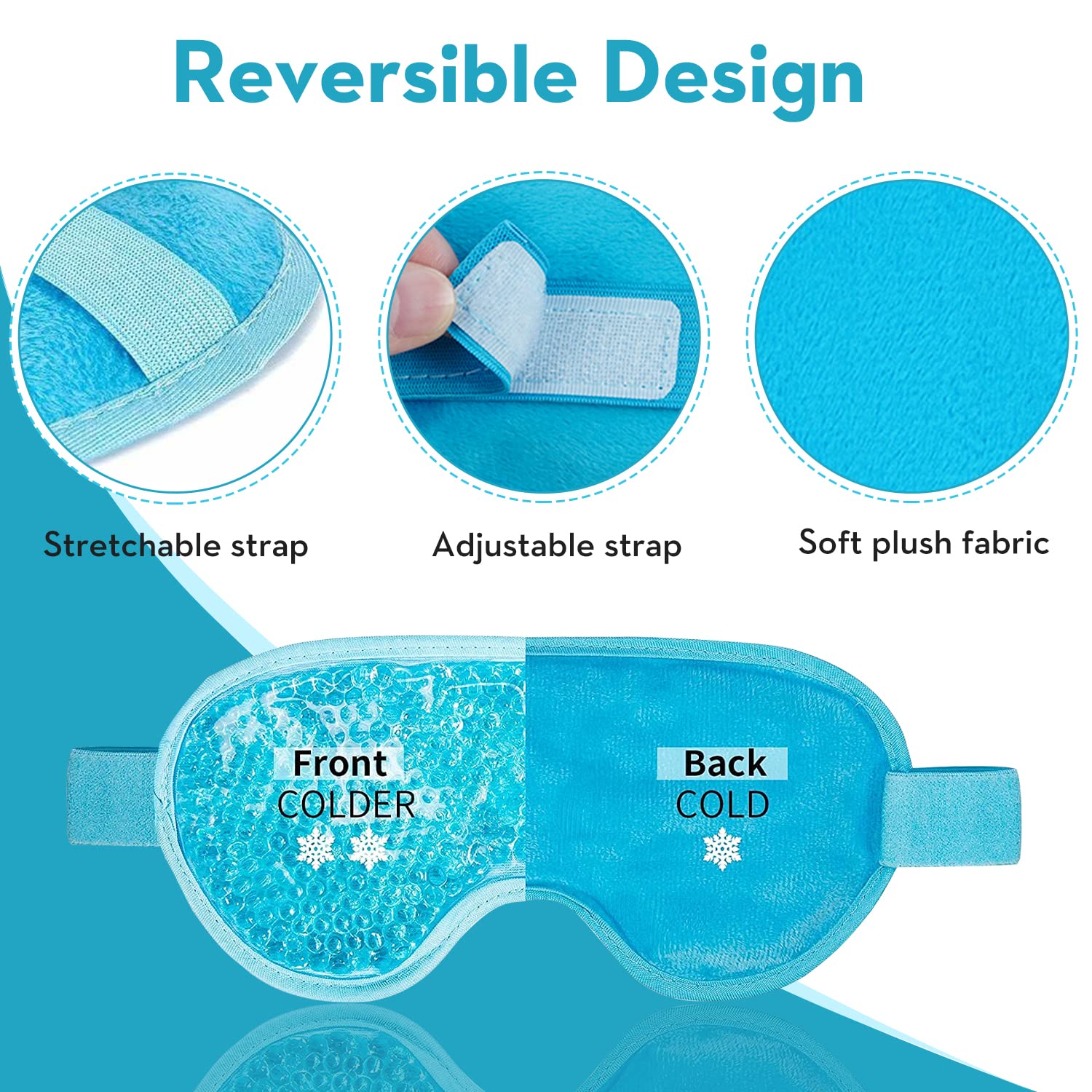 Reusable Cooling Eye Mask for  - Cold Pack Ice Gel บทวิจารณ์และราคา