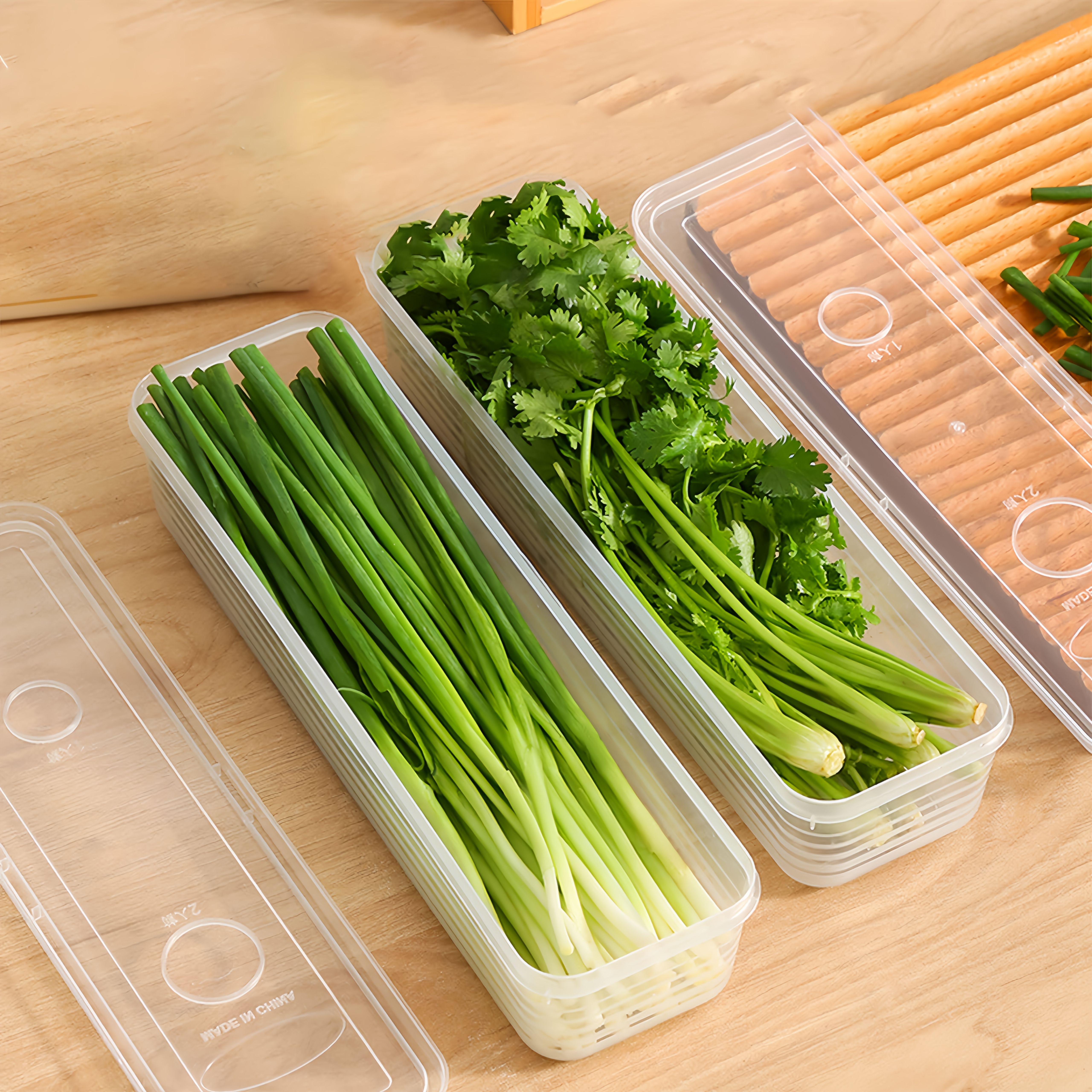 2/4/6pcs Food Vegetable Storag - Food Storage Plastic Containers With Lids บทวิจารณ์และราคา