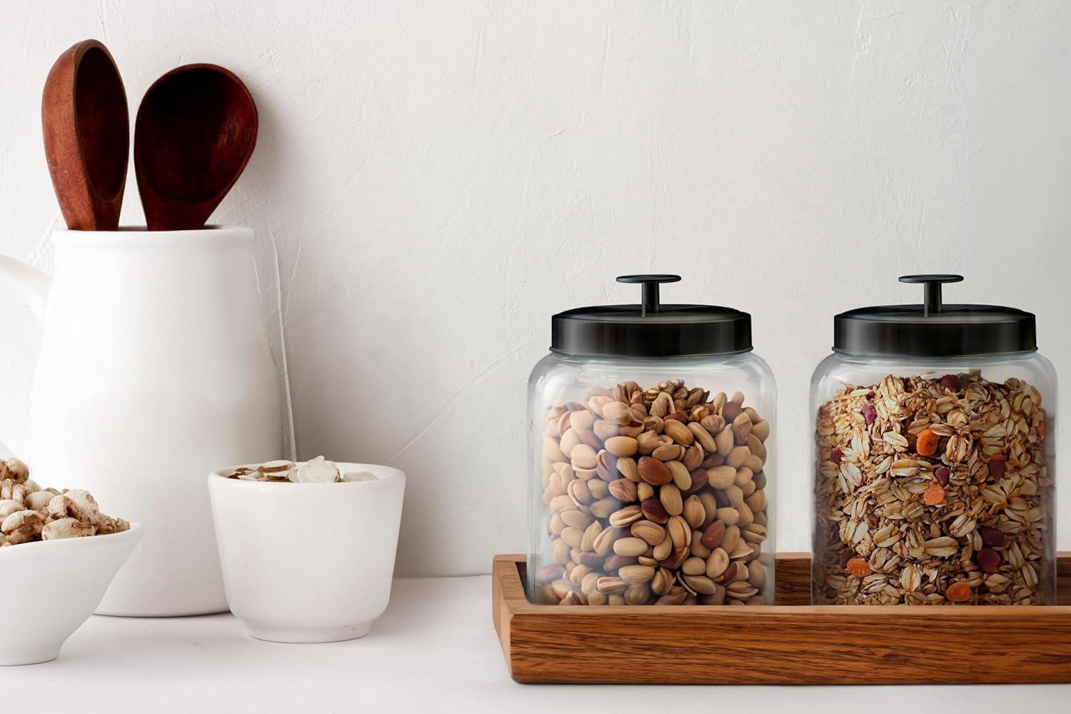 Glass Kitchen Canister Set, Fo - Food Storage Containers บทวิจารณ์และราคา