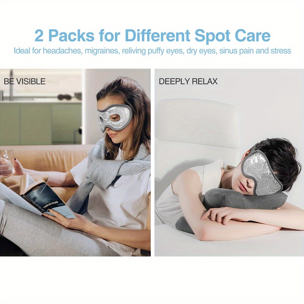 2Pcs/Set Gel Eye Mask Cooling  - Cold Pack Ice Gel บทวิจารณ์และราคา
