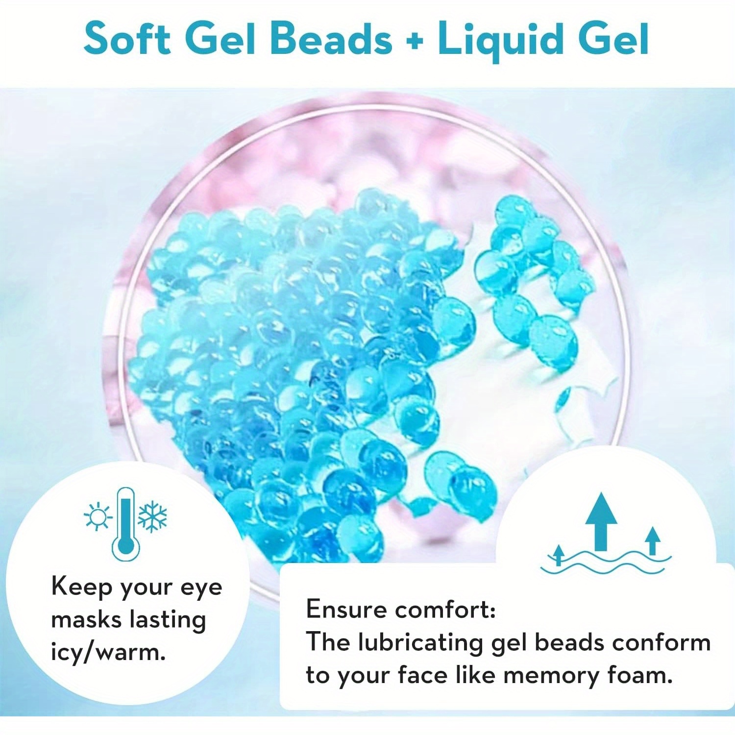 2Pcs/Set Gel Eye Mask Cooling  - Cold Pack Ice Gel บทวิจารณ์และราคา