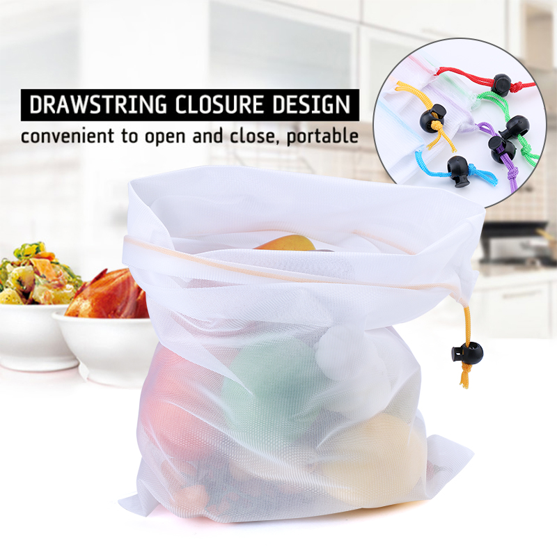 3/9/15pcs Reusable Vegetable F - Produce Bag Reusable Mesh บทวิจารณ์และราคา