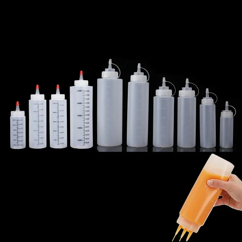 1Pcs Empty120ml-1000ml PE Plas - Condiment Squeeze Bottle บทวิจารณ์และราคา