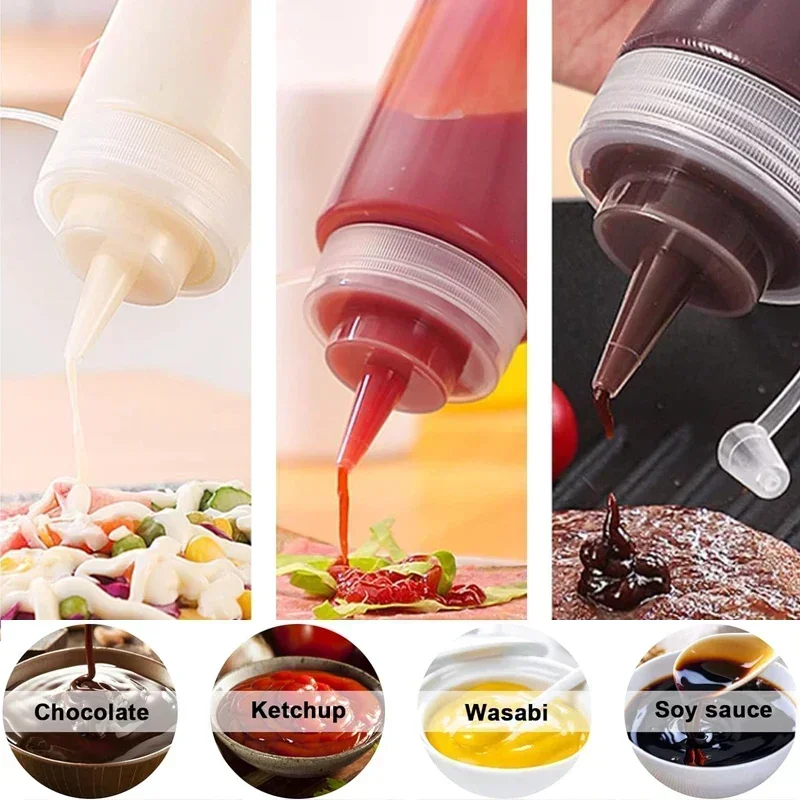 1Pcs Empty120ml-1000ml PE Plas - Condiment Squeeze Bottle บทวิจารณ์และราคา