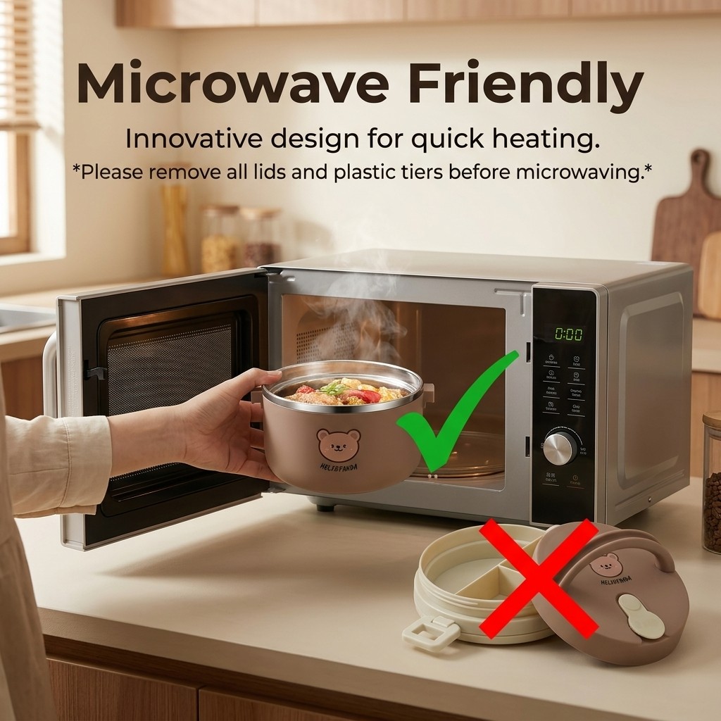 Microwavable 304 Stainless Ste - Food Storage Jar Set บทวิจารณ์และราคา
