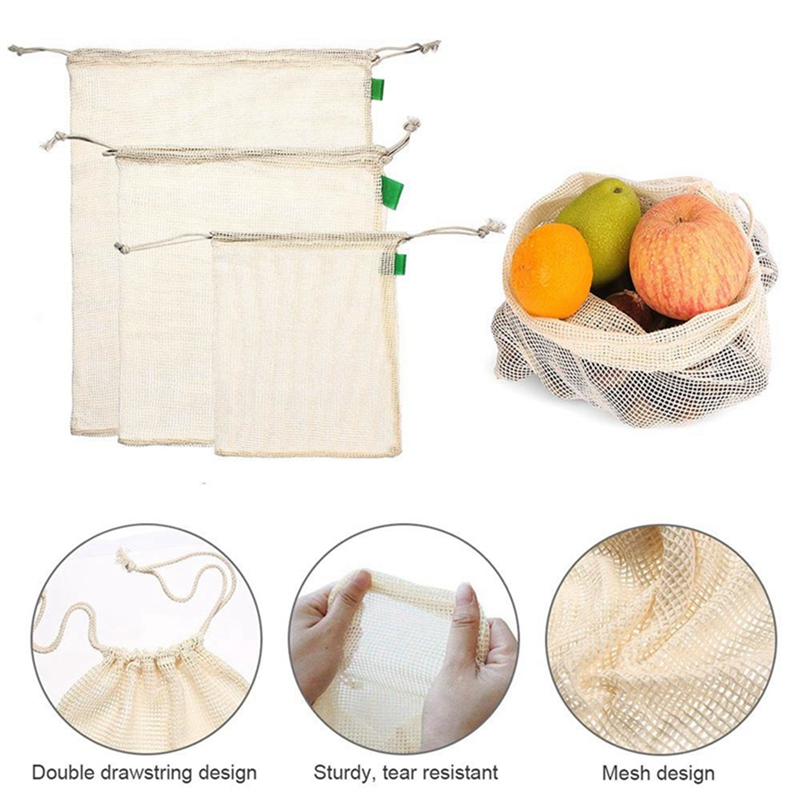 -A23G 9Pcs/Set High Quality Me - Produce Bag Reusable Mesh บทวิจารณ์และราคา