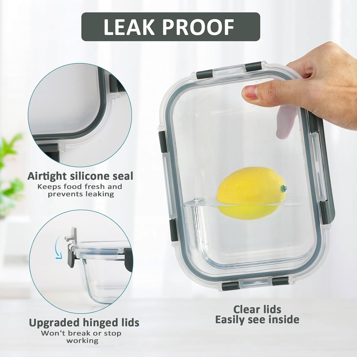 30 oz Glass Meal Prep Containe - Glass Meal Prep Container บทวิจารณ์และราคา
