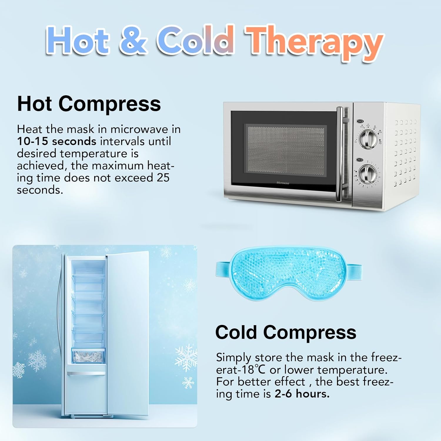 Face Cooling Mask Gel Eye Mask - Cold Pack Ice Gel บทวิจารณ์และราคา