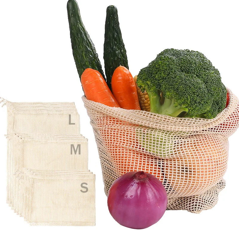 Cotton Mesh Vegetable Bags Pro - Produce Bag Reusable Mesh บทวิจารณ์และราคา
