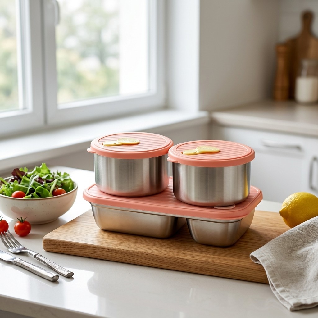Microwave Safe 304 Stainless S - Food Storage Jar Set บทวิจารณ์และราคา