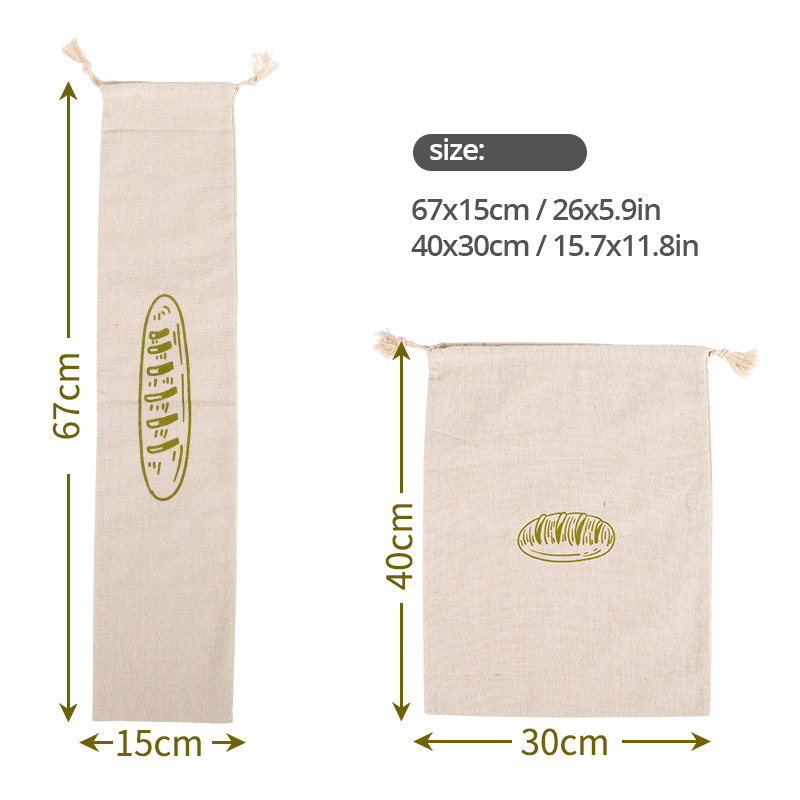 Linen Bread Bag Reusable Bags  - Food Storage In Plants บทวิจารณ์และราคา