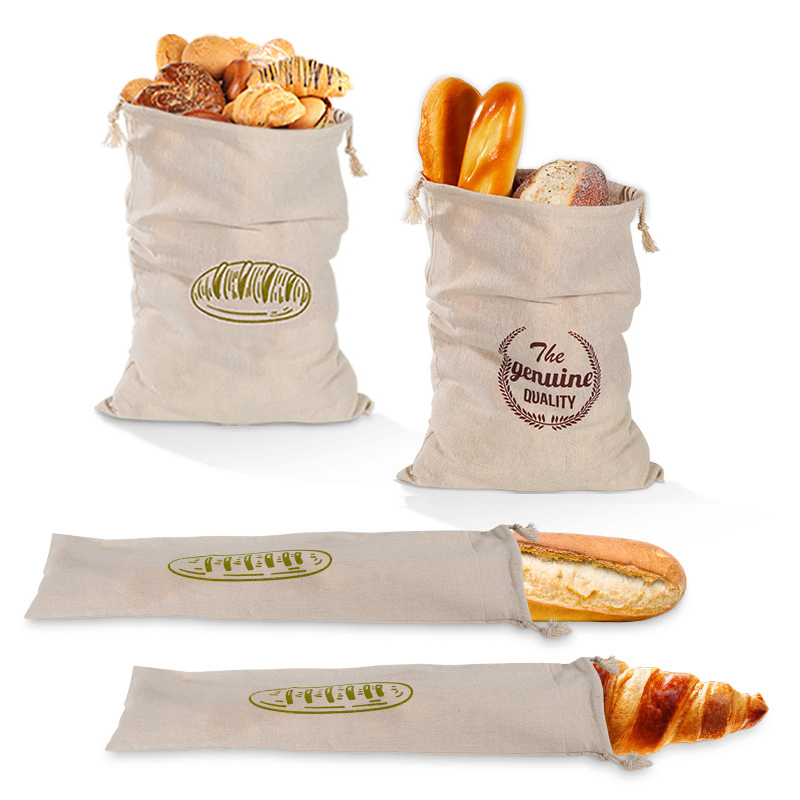 Linen Bread Bag Reusable Bags  - Food Storage In Plants บทวิจารณ์และราคา