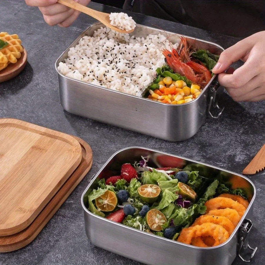 New 304 stainless steel bamboo - Food Storage Method บทวิจารณ์และราคา