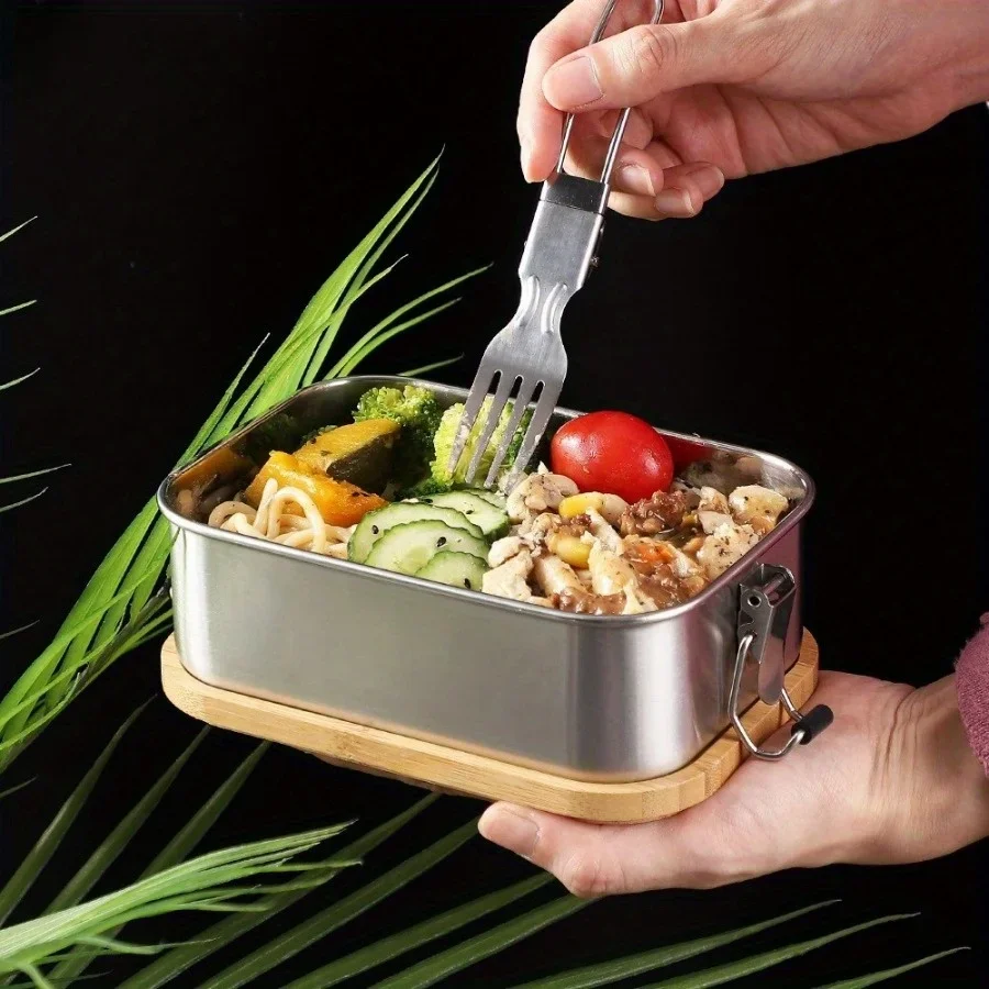 New 304 stainless steel bamboo - Food Storage Method บทวิจารณ์และราคา