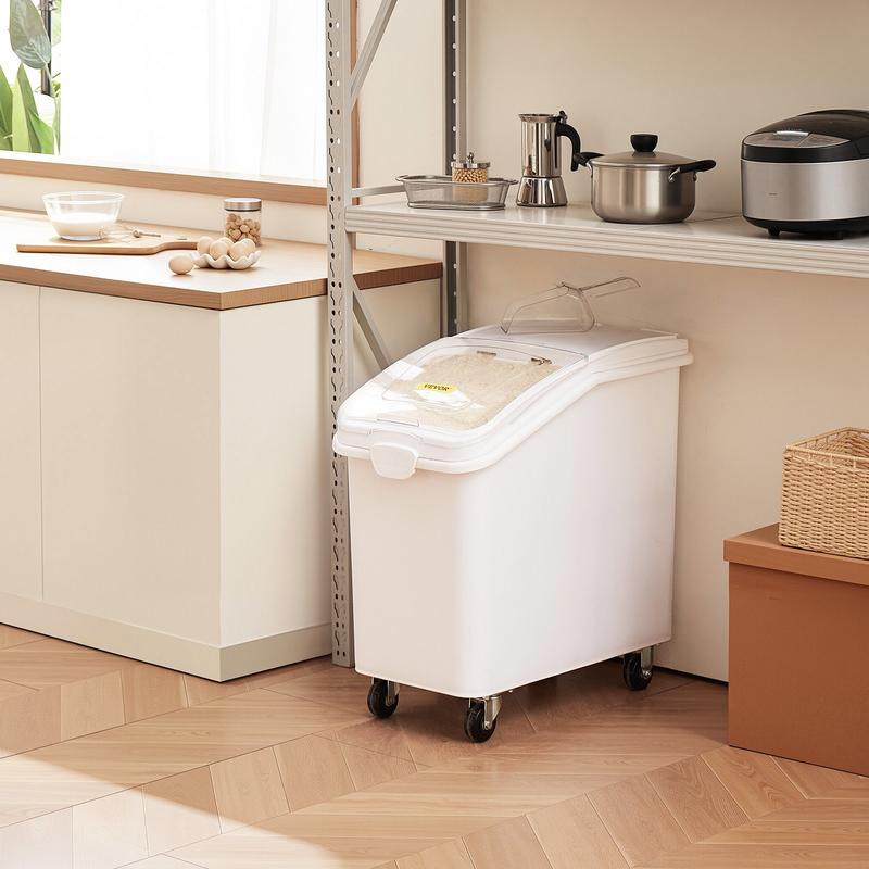 Rice Storage Container, 27Gall - Food Storage Plastic Containers With Lids บทวิจารณ์และราคา