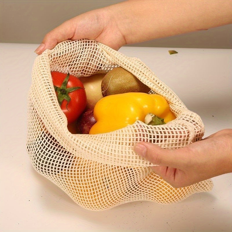 1pc Cotton Mesh Reusable Produ - Produce Bag Reusable Mesh บทวิจารณ์และราคา