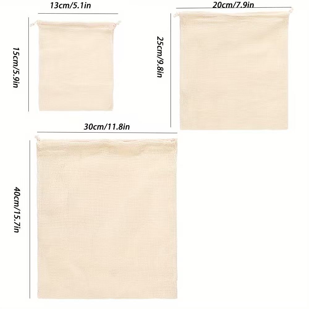 1pc Cotton Mesh Reusable Produ - Produce Bag Reusable Mesh บทวิจารณ์และราคา