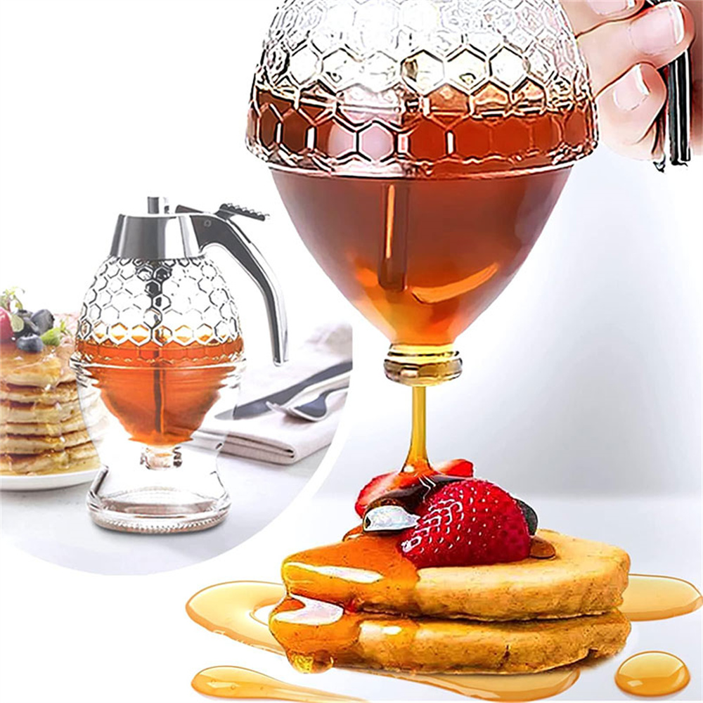 1pc No Drip Glass Honey Dispen - Condiment Squeeze Bottle บทวิจารณ์และราคา