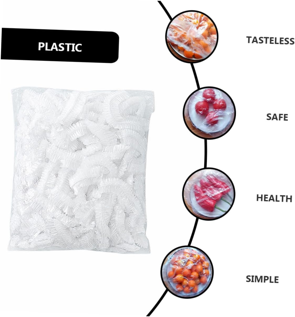 400PCS Disposable Food Covers  - Food Storage And Preservation บทวิจารณ์และราคา