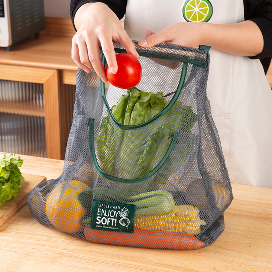 Hanging Mesh Produce Bag 5 Sty - Produce Bag Reusable Mesh บทวิจารณ์และราคา