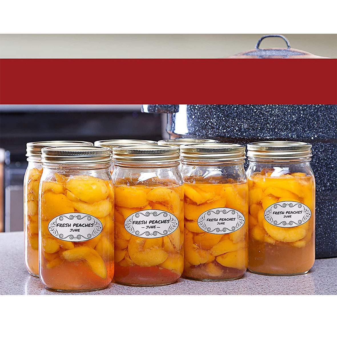 150Pcs Oval Canning Labels Bla - Food Storage Jar Labels บทวิจารณ์และราคา