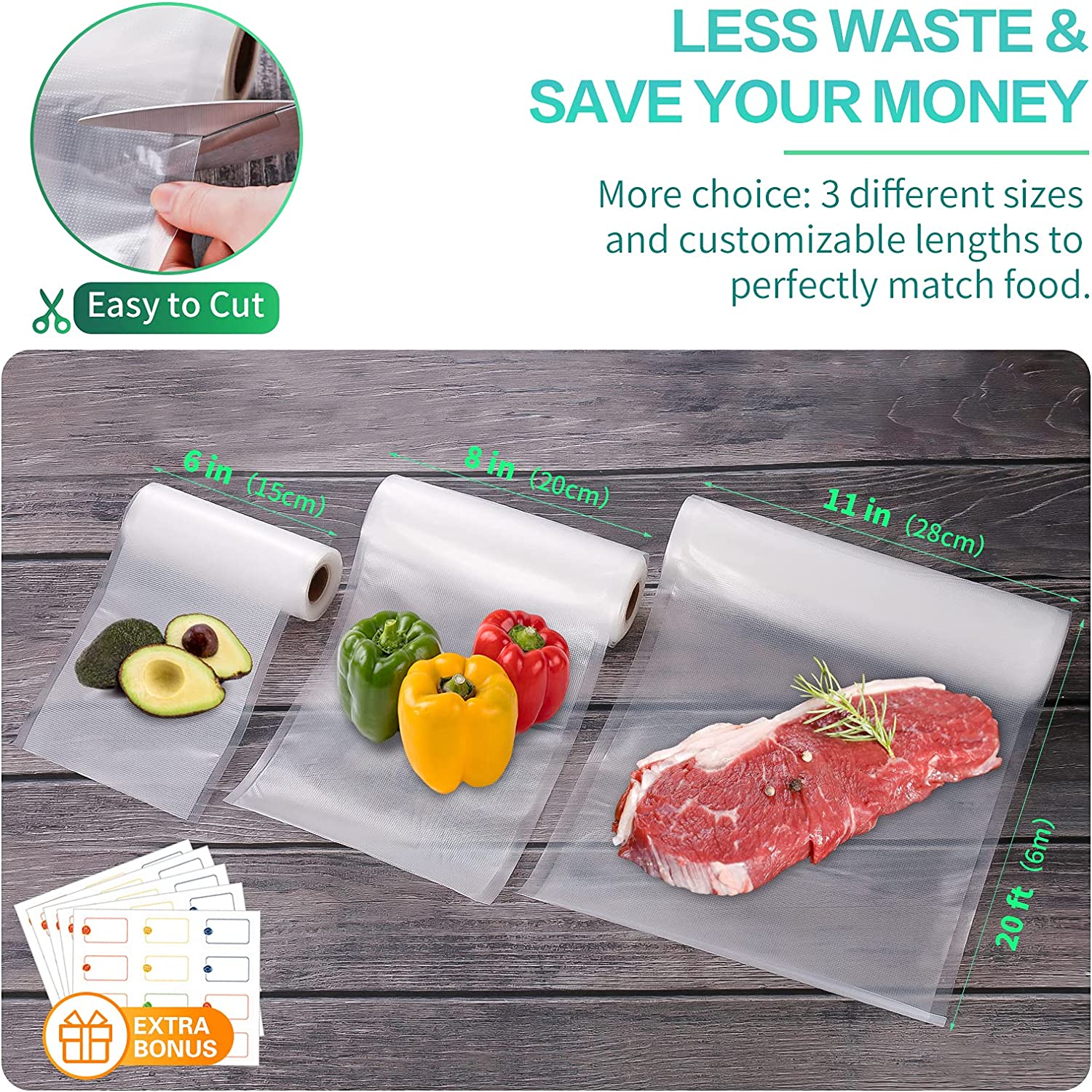 Kitchen Bags For Vacuum Food V - Food Storage Method บทวิจารณ์และราคา