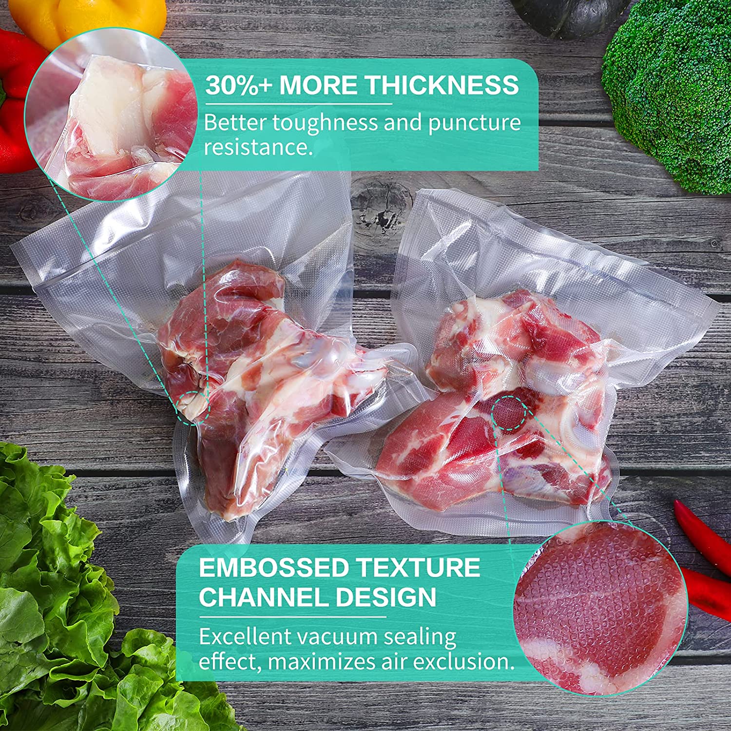 Kitchen Bags For Vacuum Food V - Food Storage Method บทวิจารณ์และราคา