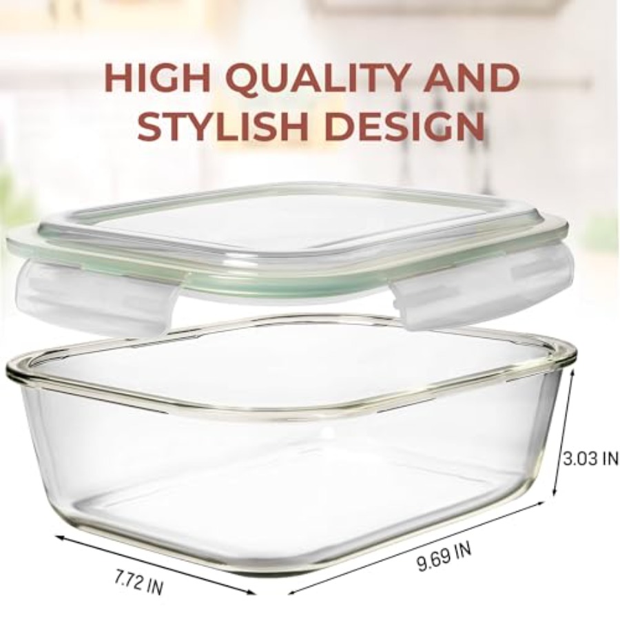 10 Cups/ 80 Oz 4 Pc Set of 2 G - Food Storage Plastic Containers With Lids บทวิจารณ์และราคา