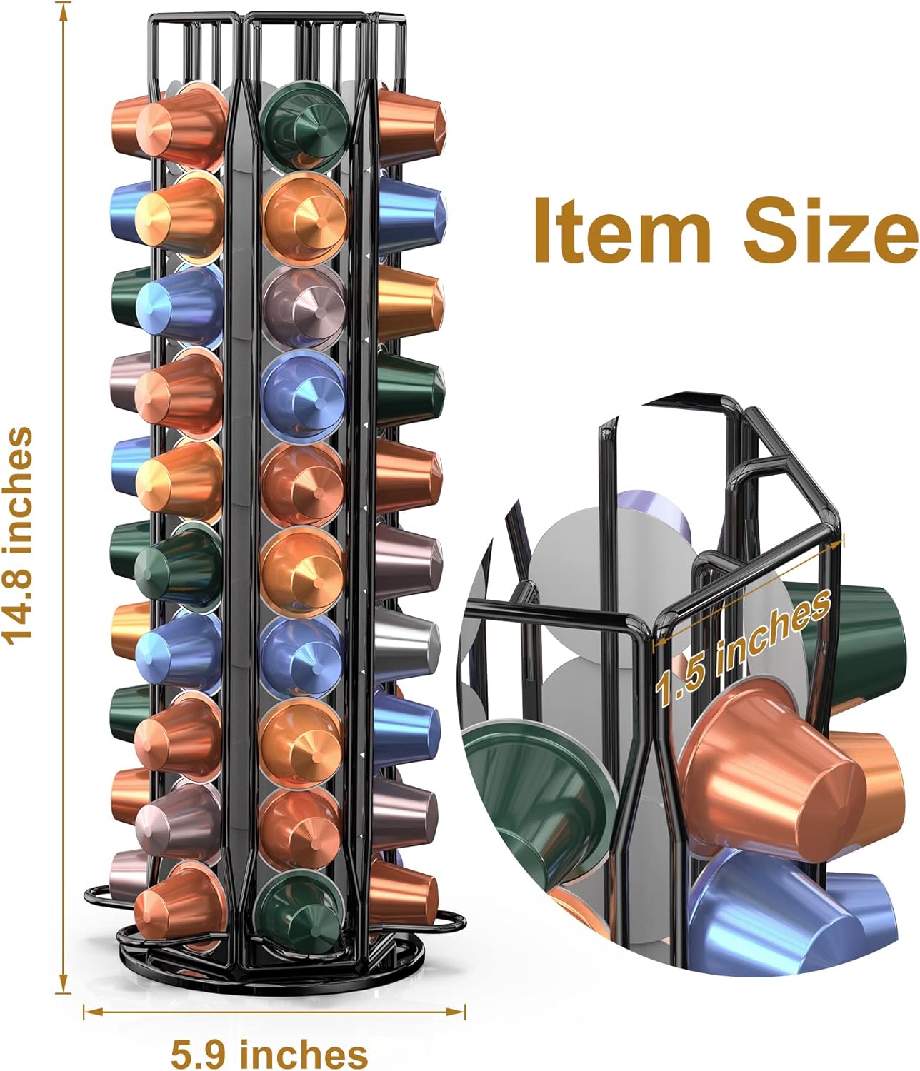 Coffee Pod Holder for Nespress - Food Storage Xl บทวิจารณ์และราคา