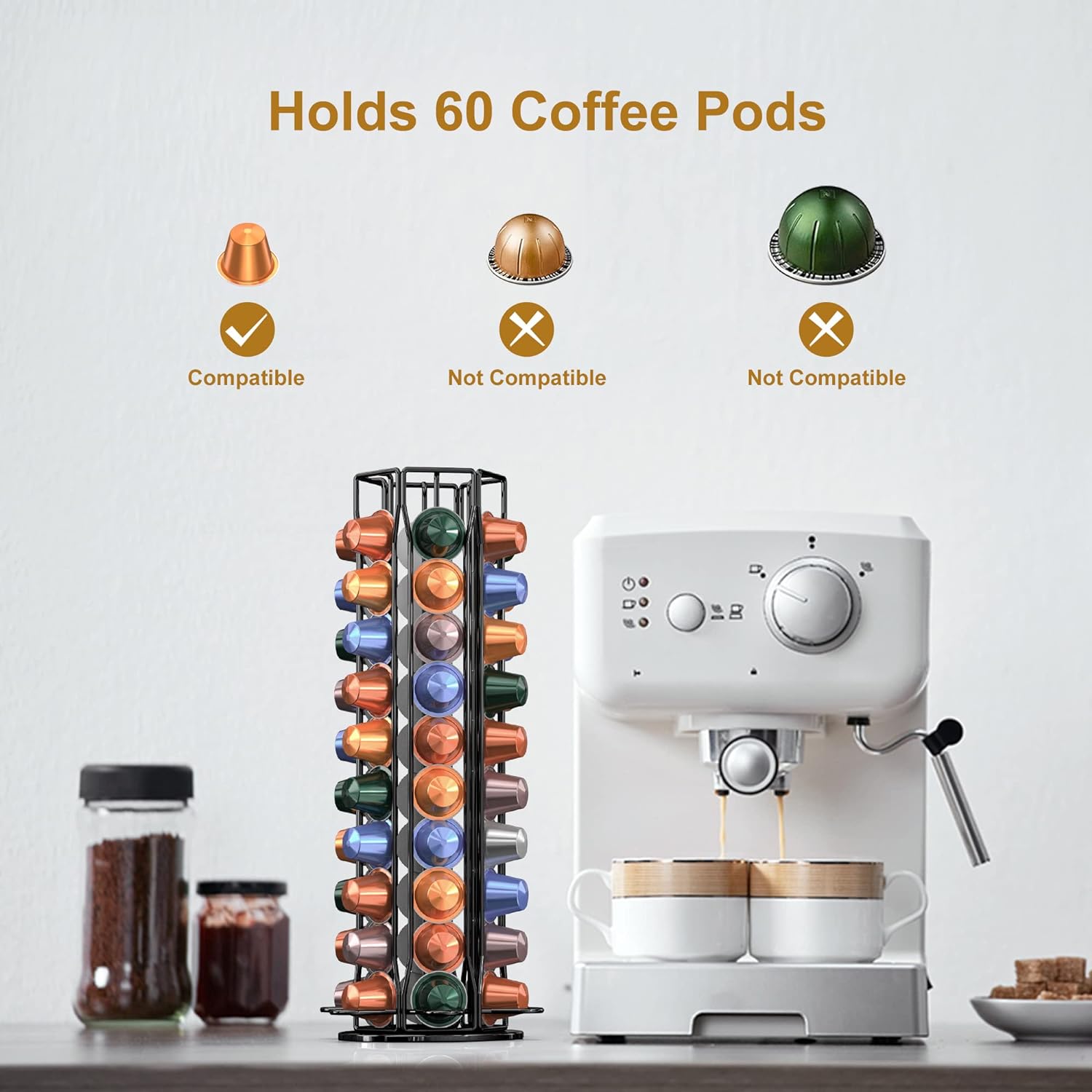 Coffee Pod Holder for Nespress - Food Storage Xl บทวิจารณ์และราคา