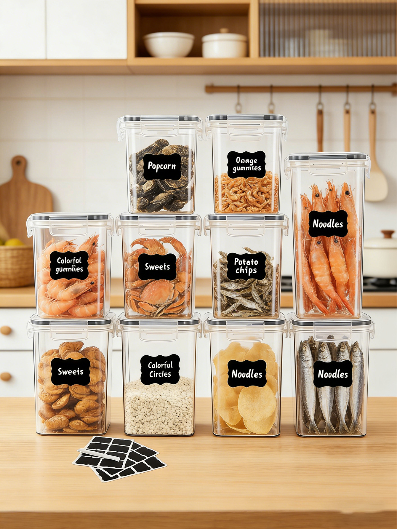 10PCS-Airtight food storage co - Food Storage Jar Labels บทวิจารณ์และราคา
