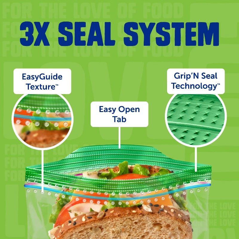 (3 pack) Brand XL Sandwich Bag - Food Storage Xl บทวิจารณ์และราคา