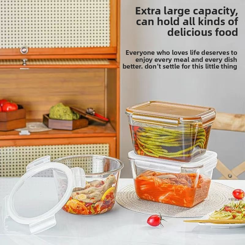 Large Capacity Glass Food Stor - Glass Meal Prep Container บทวิจารณ์และราคา