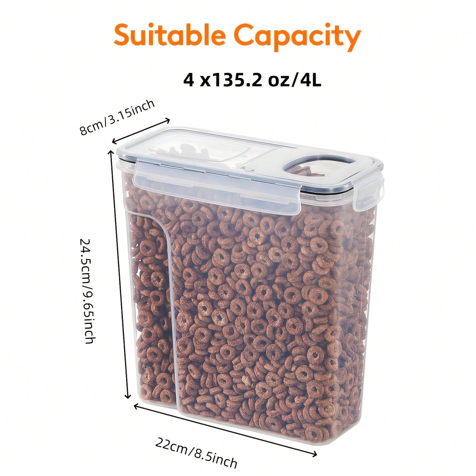 Airtight Food Storage Containe - Food Storage Jar Labels บทวิจารณ์และราคา