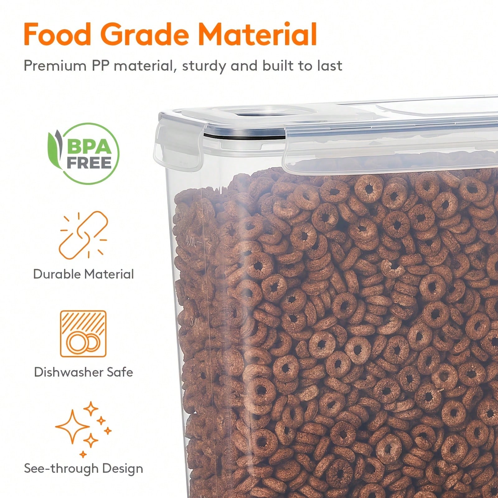Airtight Food Storage Containe - Food Storage Jar Labels บทวิจารณ์และราคา