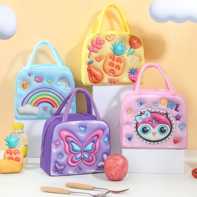 Children's Lunch Box Bag 3D Ca - Food Storage Aluminum บทวิจารณ์และราคา