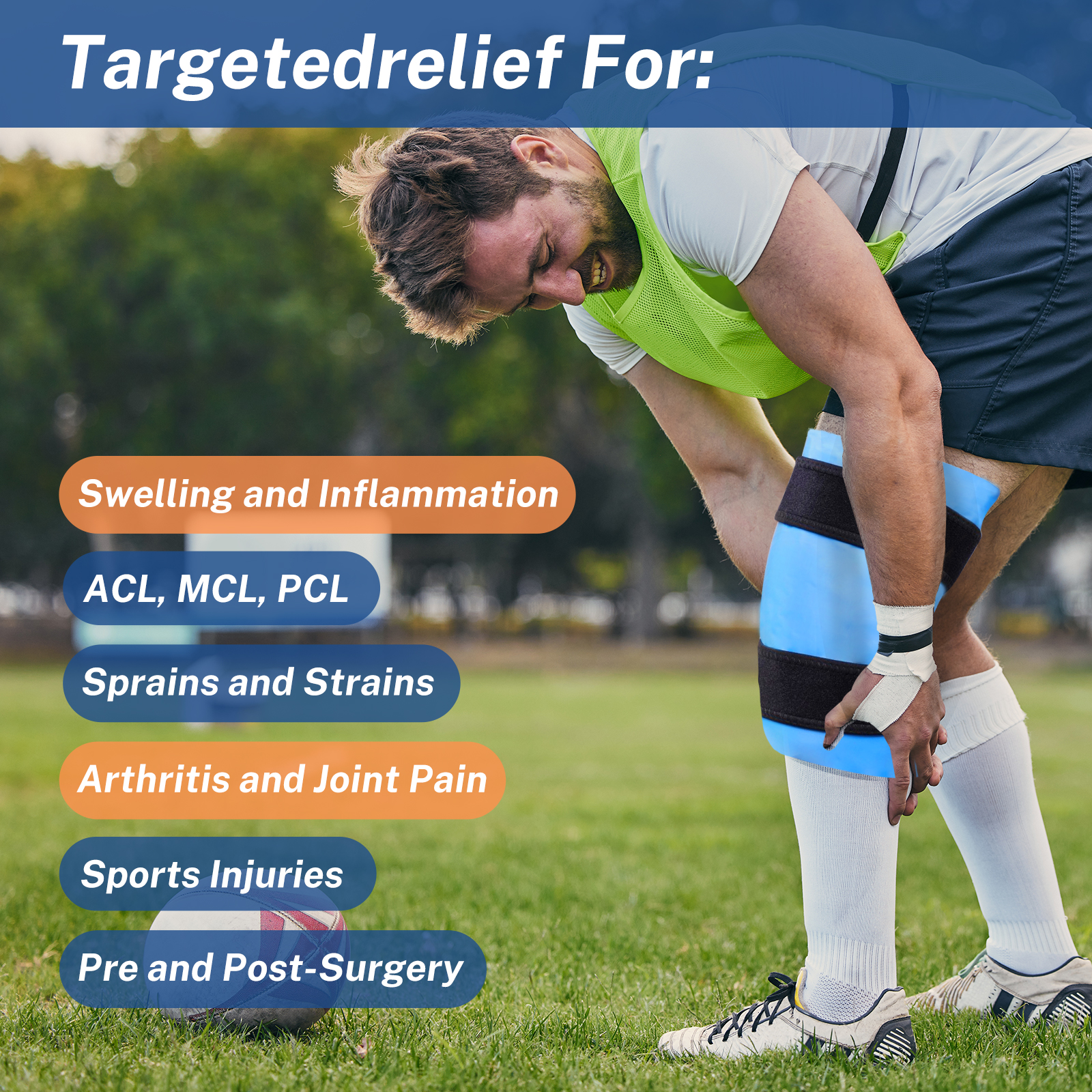 Lefeke Knee Ice Pack Wrap Reus - Cold Pack Ice Gel บทวิจารณ์และราคา